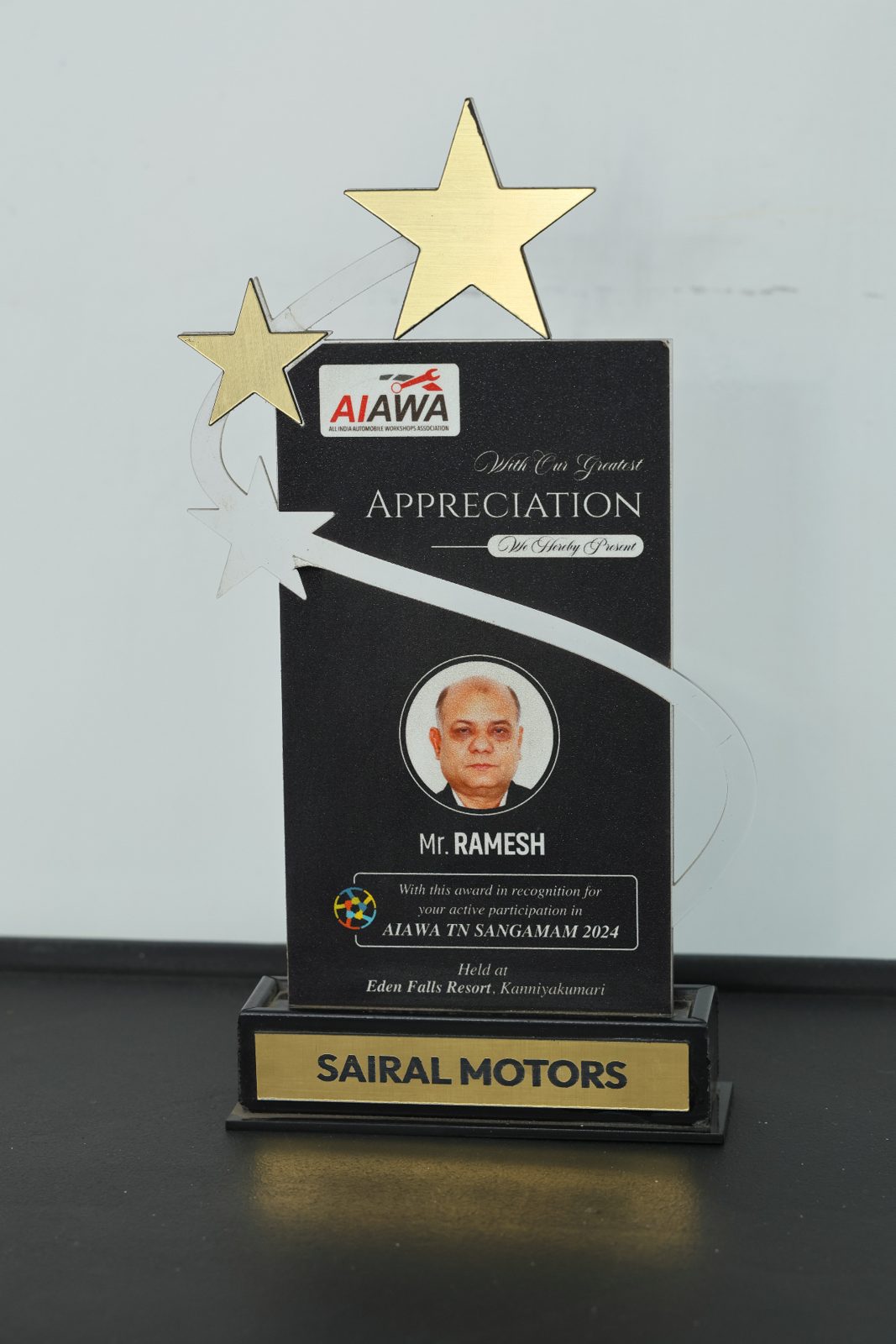 AIAWA TN Sangamam 2024 Appreciation Award to Mr. Ramesh